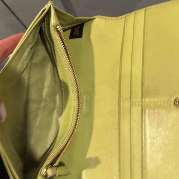 Coach Monogram And Green “lemongrass “ Leather - Picture 6 of 8